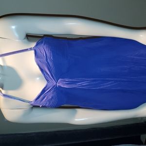 100% Silk Marciano Strapless Purple Dress Jewel Tone Summer